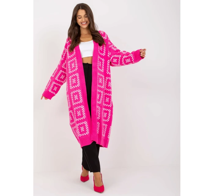 Dámsky sveter LC SW 0296 fluo ružový