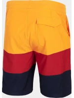 Pánske plavecké šortkyH4L21-SKMT004 oranžovo-červeno-čierne - 4F