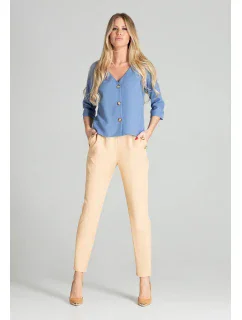 Dámská halenka M699 modrá - Figl