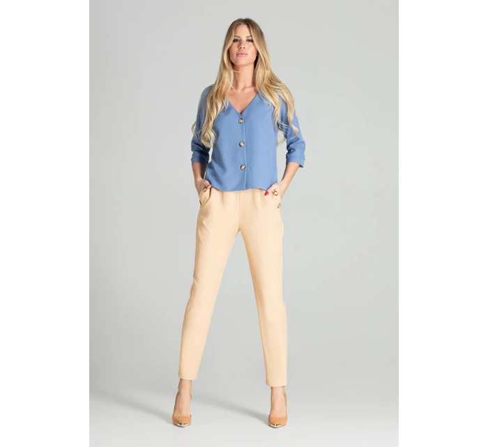 Dámská halenka M699 modrá - Figl Dámská halenka M699 modrá - Figl