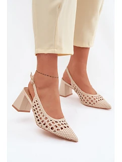 Dámske kožené sandále D-002 Kedira cream - Bellucci