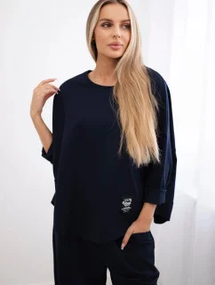 Punto Milano Zimná súprava teplákov a nohavíc námornícka modrá