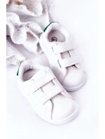 Dziecięce Tenisówki Na Rzepy Biało-Zielone California Dziecięce Tenisówki Na Rzepy Biało-Zielone California