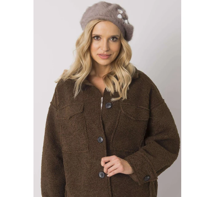 Dámská čepice model 16738761 1 tmavě lila - FPrice Dámská čepice model 16738761 1 tmavě lila - FPrice