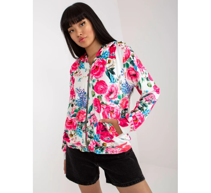 Mikina RV BL 8118.89 biela a ružová Mikina RV BL 8118.89 biela a ružová