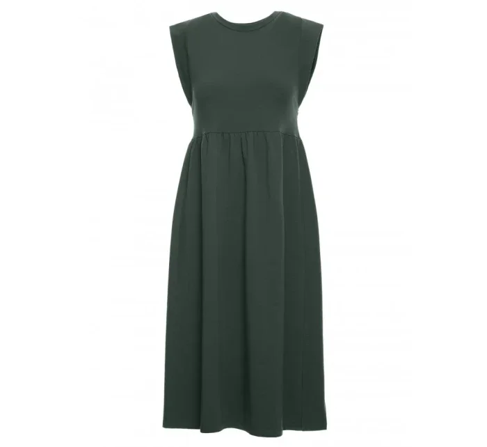 M581 Šaty bez rukávov s vysokým pásom - vojensky zelené