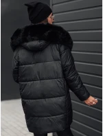Dámská prošívaná zimní bunda s kapucí černá Dstreet model 21980915 - FashionStreet Dámská prošívaná zimní bunda s kapucí černá Dstreet model 21980915 - FashionStreet