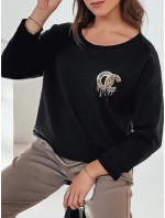 Dámská oversize halenka černá Dstreet model 21982031 - FashionStreet Dámská oversize halenka černá Dstreet model 21982031 - FashionStreet