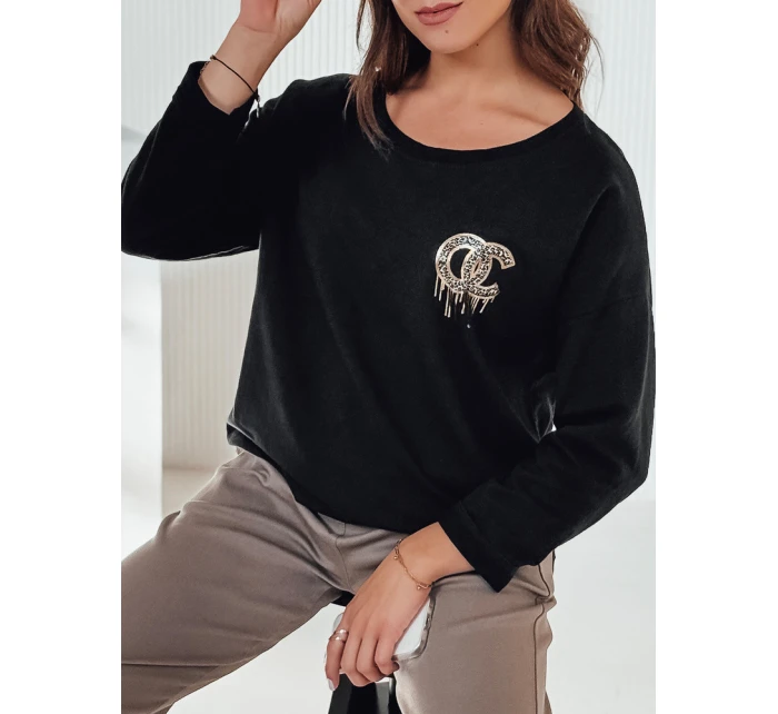 Dámská oversize halenka černá Dstreet model 21982031 - FashionStreet Dámská oversize halenka černá Dstreet model 21982031 - FashionStreet