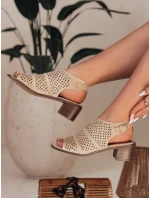 dámské sandály béžové model 21984592 - Dstreet