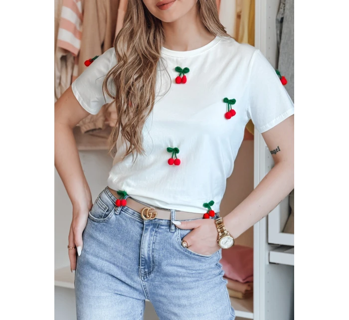 Dámské tričko bílé model 21988843 - Dstreet