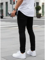 Pánske džínsy slim fit čierne FashionStreet UX4482