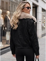 Kurtka damska zimowa z futerkiem czarna model 22386889 - FashionStreet Kurtka damska zimowa z futerkiem czarna model 22386889 - FashionStreet
