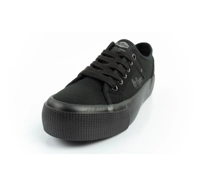 Lee Cooper Dámske športové tenisky Textilná platforma Black Women's