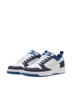 Dětské boty Rebound Lo Mid white and blue 28 model 21396408 - Puma Dětské boty Rebound Lo Mid white and blue 28 model 21396408 - Puma