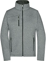 JN Dámská 2vrstvá melanžová softshell bunda 02. dark melange/black model 22530601 - Daiber JN Dámská 2vrstvá melanžová softshell bunda 02. dark melange/black model 22530601 - Daiber