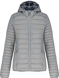 K Lehká dámská prošívaná bunda s kapucí 20. marl silver model 22512066 - Kariban