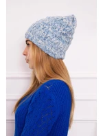 Fleecová čepice modrá model 18750851 - K-Fashion Fleecová čepice modrá model 18750851 - K-Fashion
