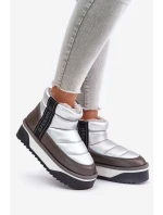 Niskie Śniegowce Na Grubej Podeszwie D.Franklin DFSH371010 Srebrne