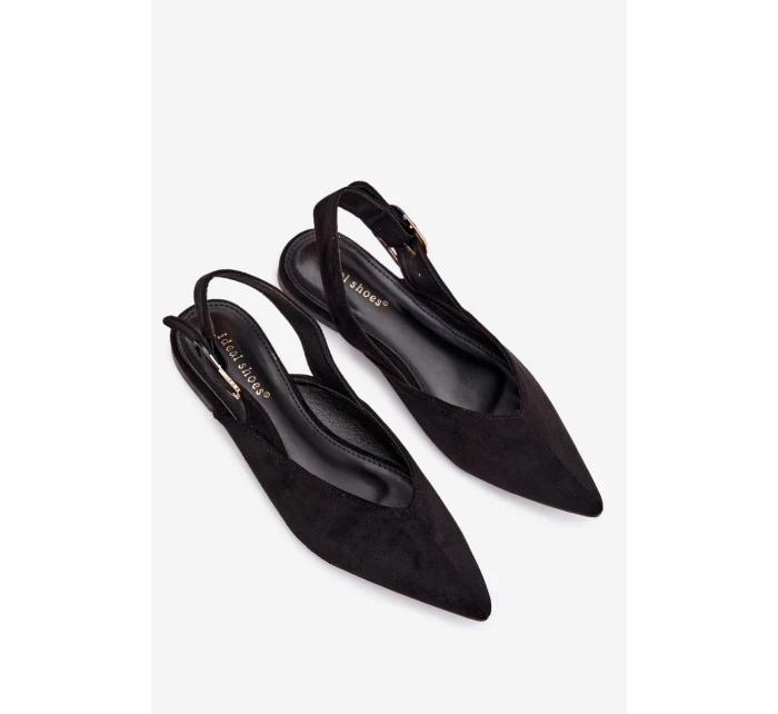 Dámské baleríny s přezkou Černé model 21834811 - Boto