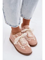 Dámské tenisky s krajkou růžové model 22107030 - Boto
