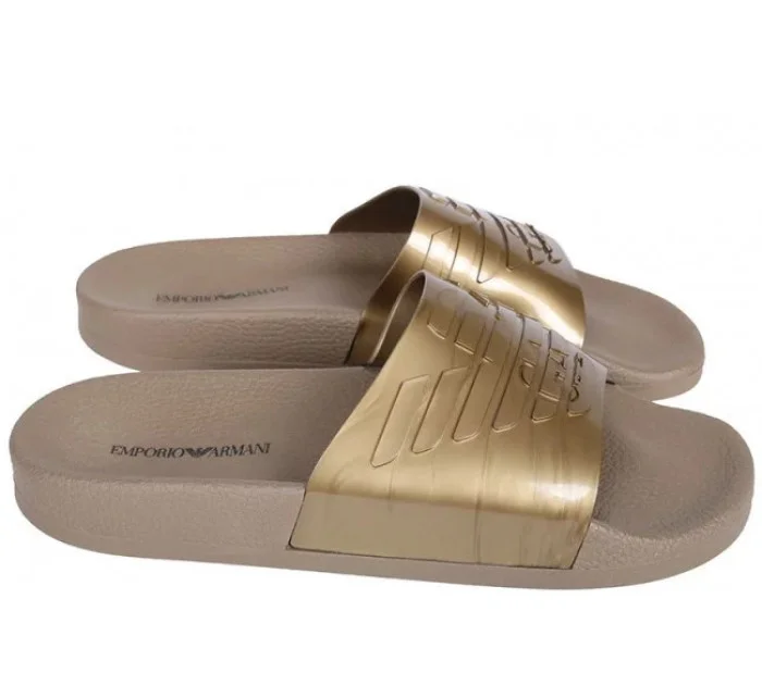 Šľapky X4PS02 zlatá - Emporio Armani