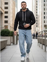 Pánska klokanka s kapucňou čierna FashionStreet BX5952