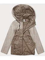 Voľná bunda s odnímateľnou kapucňou Vaston camel-melange (SJ218-036#) Voľná bunda s odnímateľnou kapucňou Vaston camel-melange (SJ218-036#)