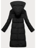 Zimowa kurtka damska z kapturem czarna model 21247792 - Glakate Zimowa kurtka damska z kapturem czarna model 21247792 - Glakate