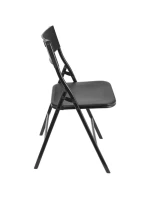 Stôl na stolovanie KOMPAKTNÝ STÔL 86,5x86,5x71 cm a 4 sedadlá ČIERNA