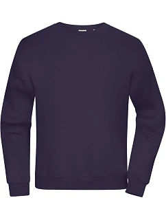 Daiber 8042 Ťažká unisex mikina oversize 02.8042 tmavo fialová
