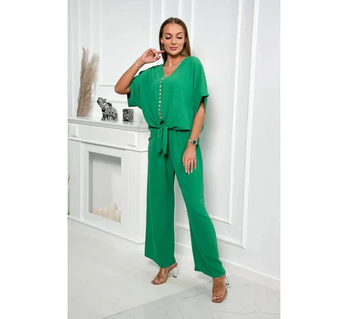 Souprava halenky a kalhot zelená Souprava halenky a kalhot zelená