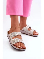 Pohodlné Dámské Žabky S  Béžové model 21664595 - Inblu