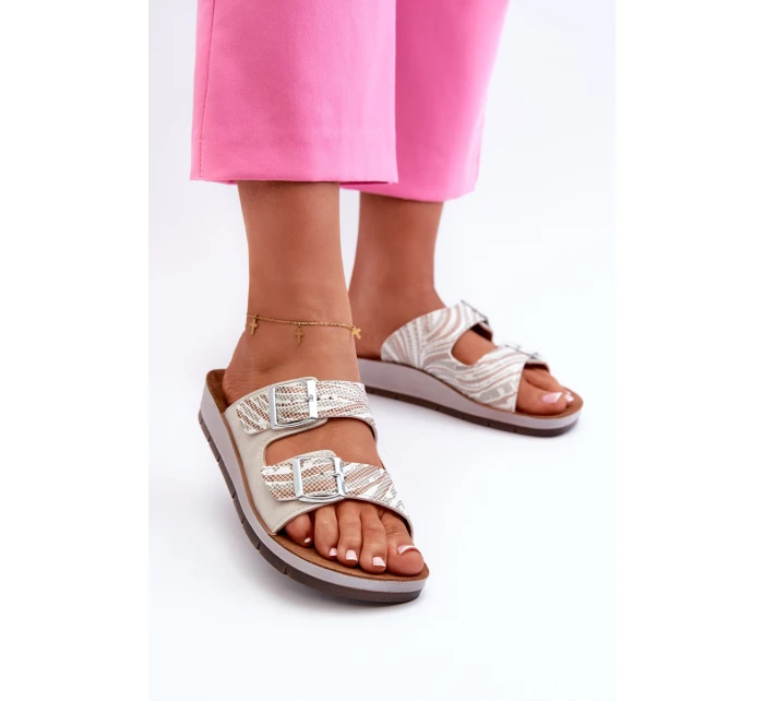 Pohodlné Dámské Žabky S  Béžové model 21664595 - Inblu