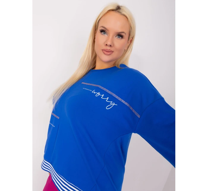 Blúzka RV BZ 9446.39 kobaltovo modrá Blúzka RV BZ 9446.39 kobaltovo modrá