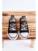 Dětské látkové tenisky BIG STAR KK374049 Černý a bílý