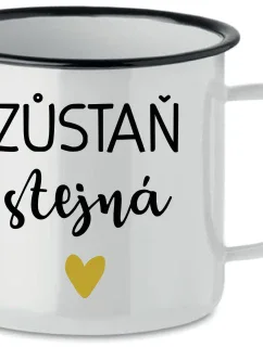 STAY THE SAME - biela plechovka 350 ml
