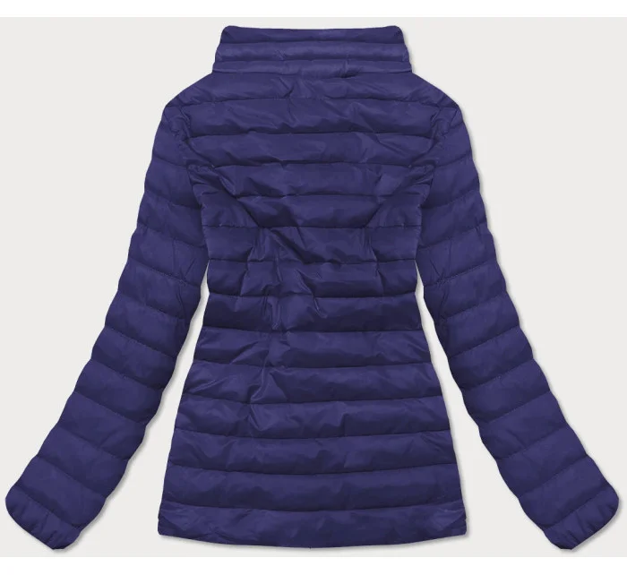 Tmavomodrá ľahká dámska prešívaná bunda (20311-215)