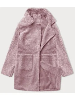 Ružová dámska bunda typu lamb J Style (5M3239-46)