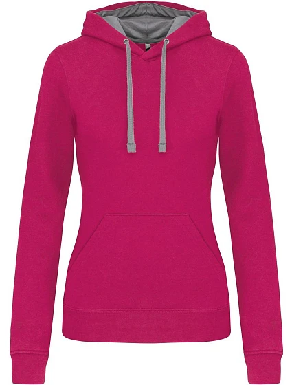 Kariban K 465 Dámska mikina s kontrastnou kapucňou 20.K465 fuchsia/svetlo šedá Kariban K 465 Dámska mikina s kontrastnou kapucňou 20.K465 fuchsia/svetlo šedá
