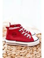 Dětské Tenisky BIG STAR model 21562562 Červené - Big Star Shoes Dětské Tenisky BIG STAR model 21562562 Červené - Big Star Shoes