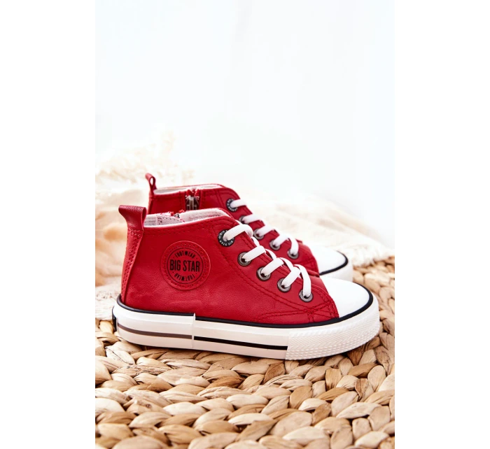 Dětské Tenisky BIG STAR model 21562562 Červené - Big Star Shoes Dětské Tenisky BIG STAR model 21562562 Červené - Big Star Shoes