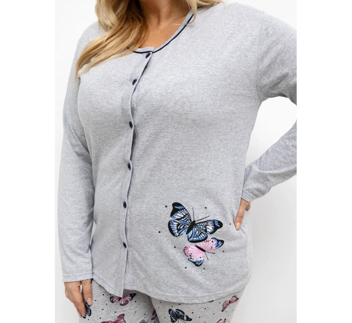 Piżama DU PI FP model 21766219 szary - FPrice Piżama DU PI FP model 21766219 szary - FPrice