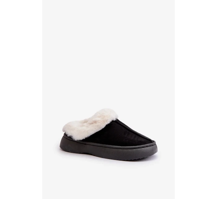 Dámske papuče s kožušinou Black Zinntia Dámske papuče s kožušinou Black Zinntia