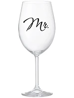 MR. - čirá sklenice na víno 350 ml