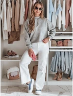 Dámska nadrozmerná mikina s nášivkou LOVASON sivá FashionStreet BY1419 Dámska nadrozmerná mikina s nášivkou LOVASON sivá FashionStreet BY1419