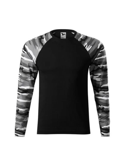 Tričko Malfini Camouflage LS M MLI-16632 camouflage gray pánske