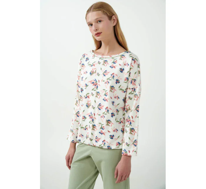 Vamp - Pastelové kvetinové pyžamo 21354 - Vamp Vamp - Pastelové kvetinové pyžamo 21354 - Vamp