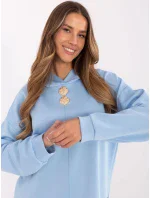 Bluza DHJ BL model 20849228 jasny niebieski - FPrice Bluza DHJ BL model 20849228 jasny niebieski - FPrice