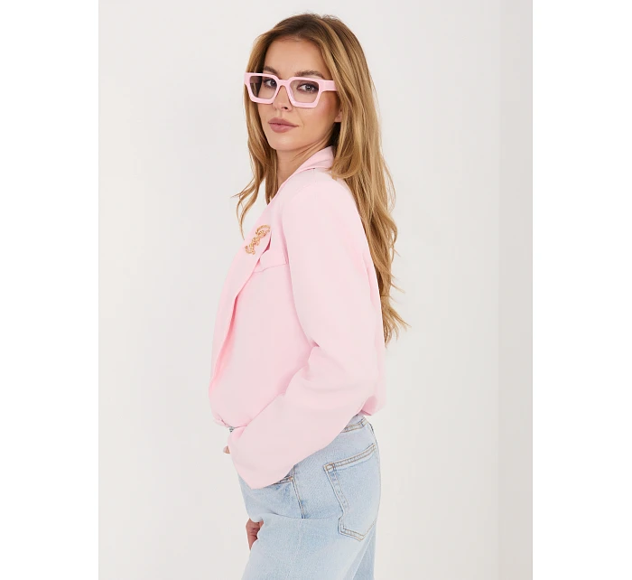 Marynarka MI MA model 22102606 jasny różowy - FPrice Marynarka MI MA model 22102606 jasny różowy - FPrice